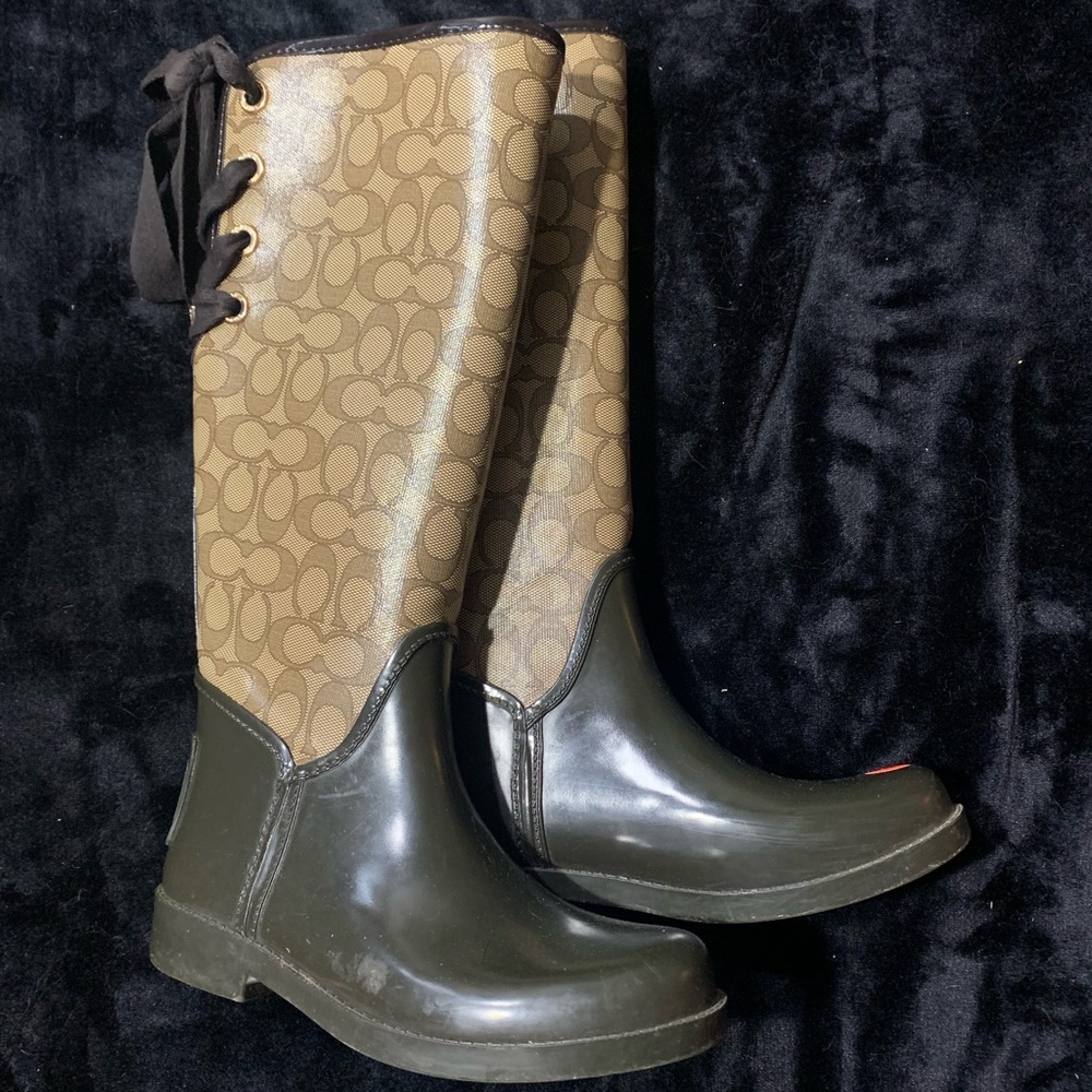 Coach rain boots